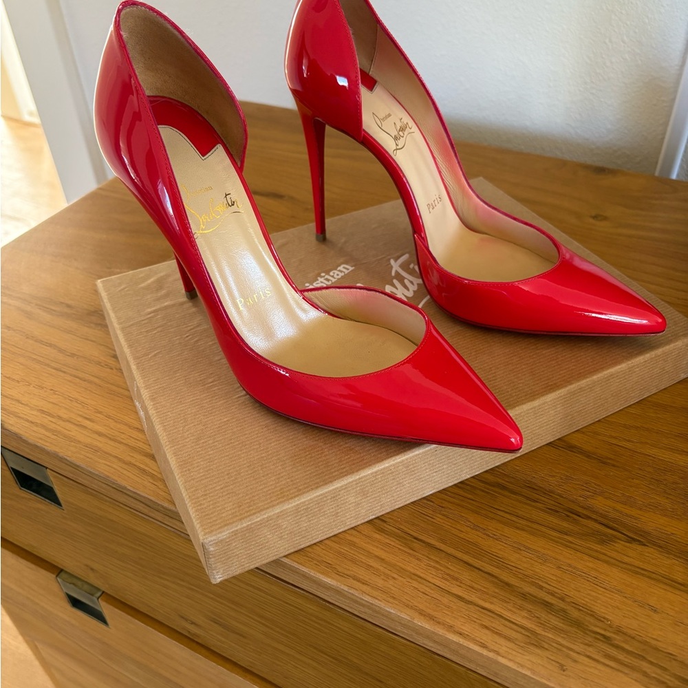 Christian Louboutin Glossy Red Heels